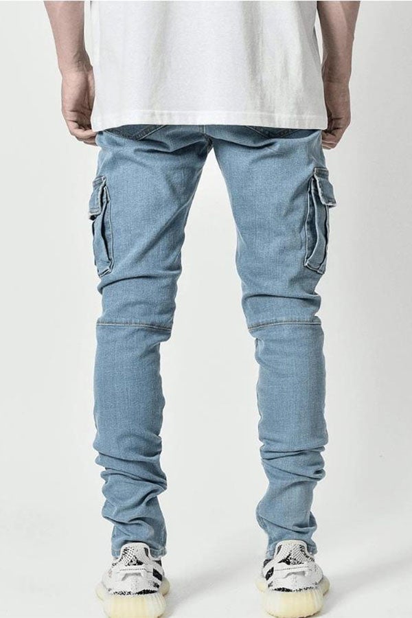 Side Pockets Small Feet Skinny Jeans