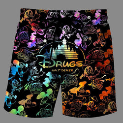 Casual   3D Beach fashion Printed Loose Shorts