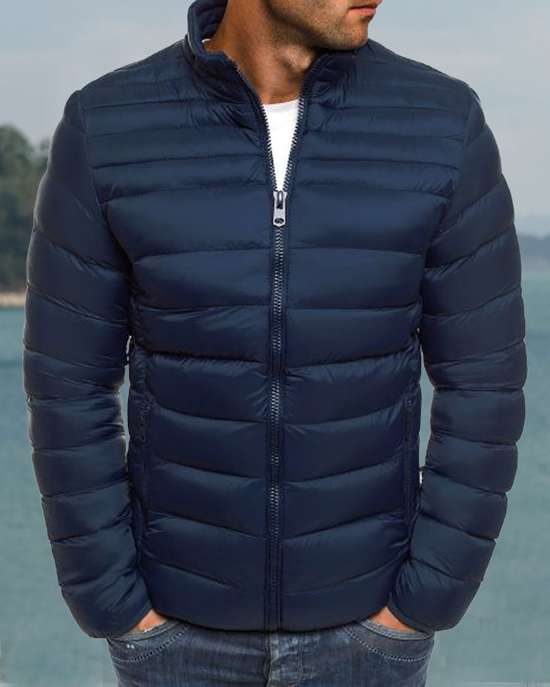 Basic Solid Down Jacket