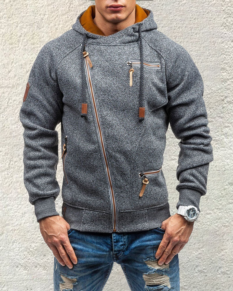 Stylish Multi-Zip Hoodie