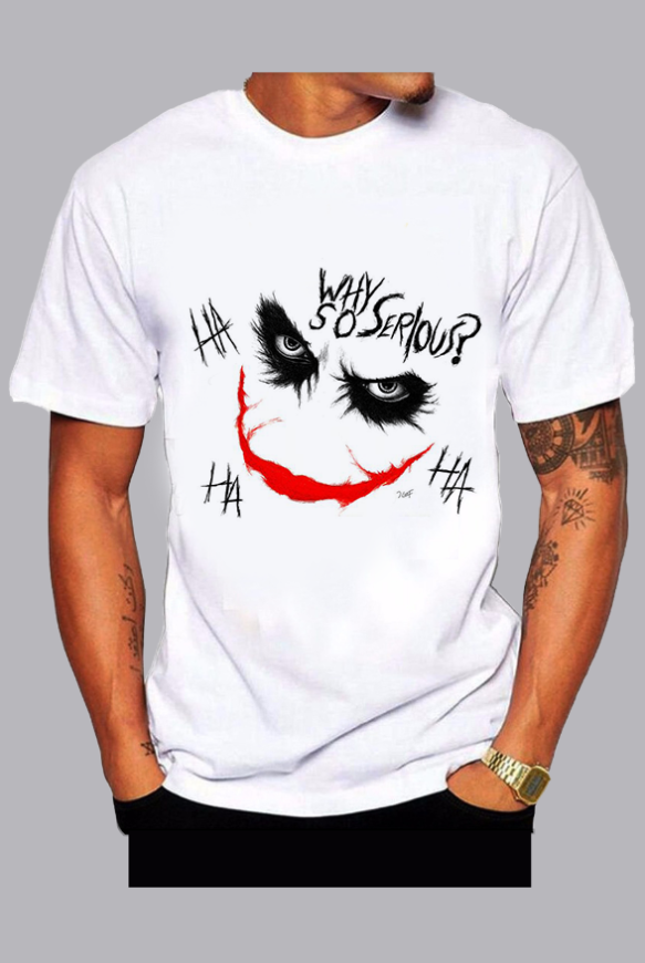 The 3D joker print  Short Sleeve T-shirt