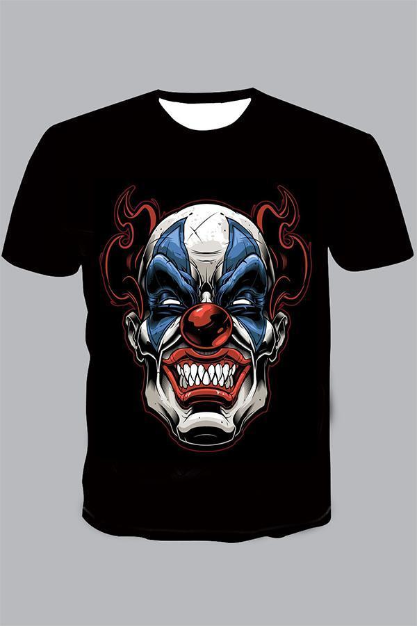 The  Clown Print Short Sleeve T-shirt