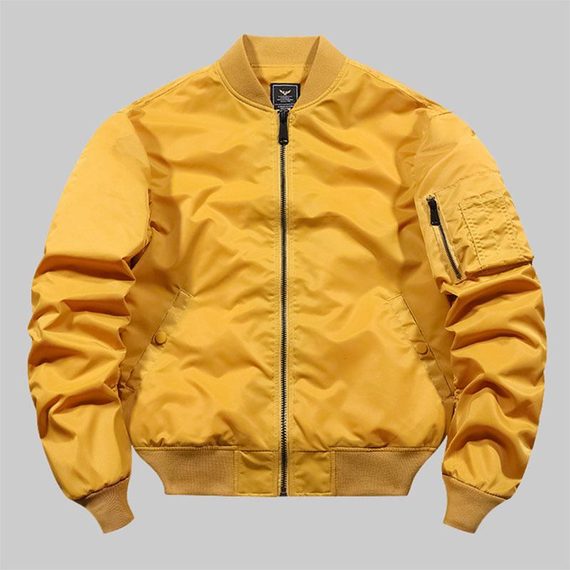 Street Solid Color Fly Jacket