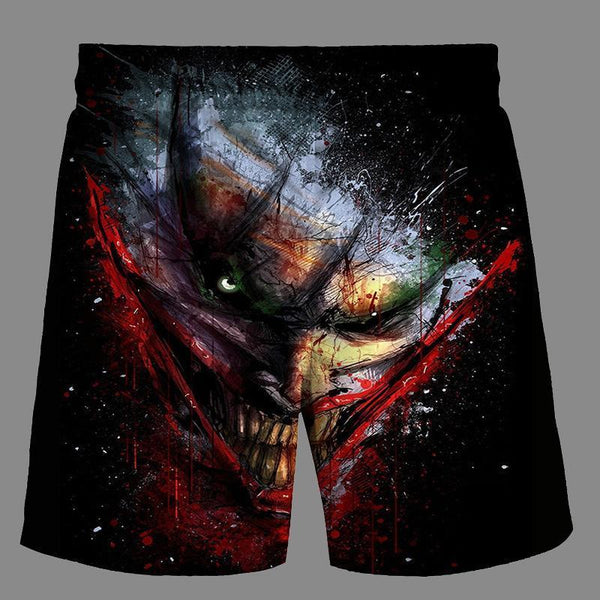 Casual Joker 3D Printed Loose Shorts