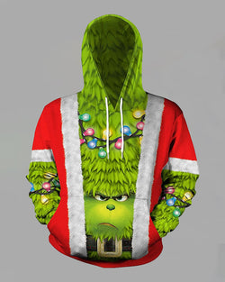 3D Printed Christmas Hooded Sweatshirt