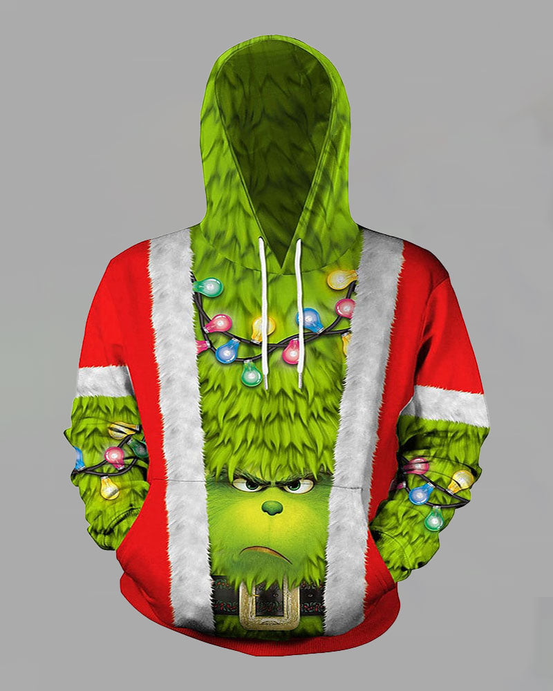 3D Printed Christmas Hooded Sweatshirt