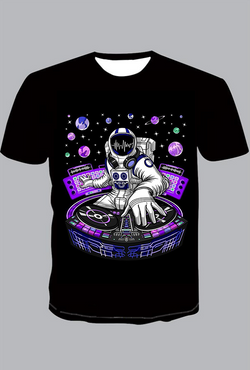 3D Astronaut Short Sleeve T-shirt