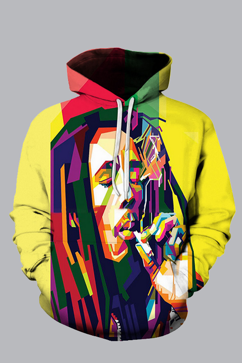 Street 3D printed hooded sweatshirt