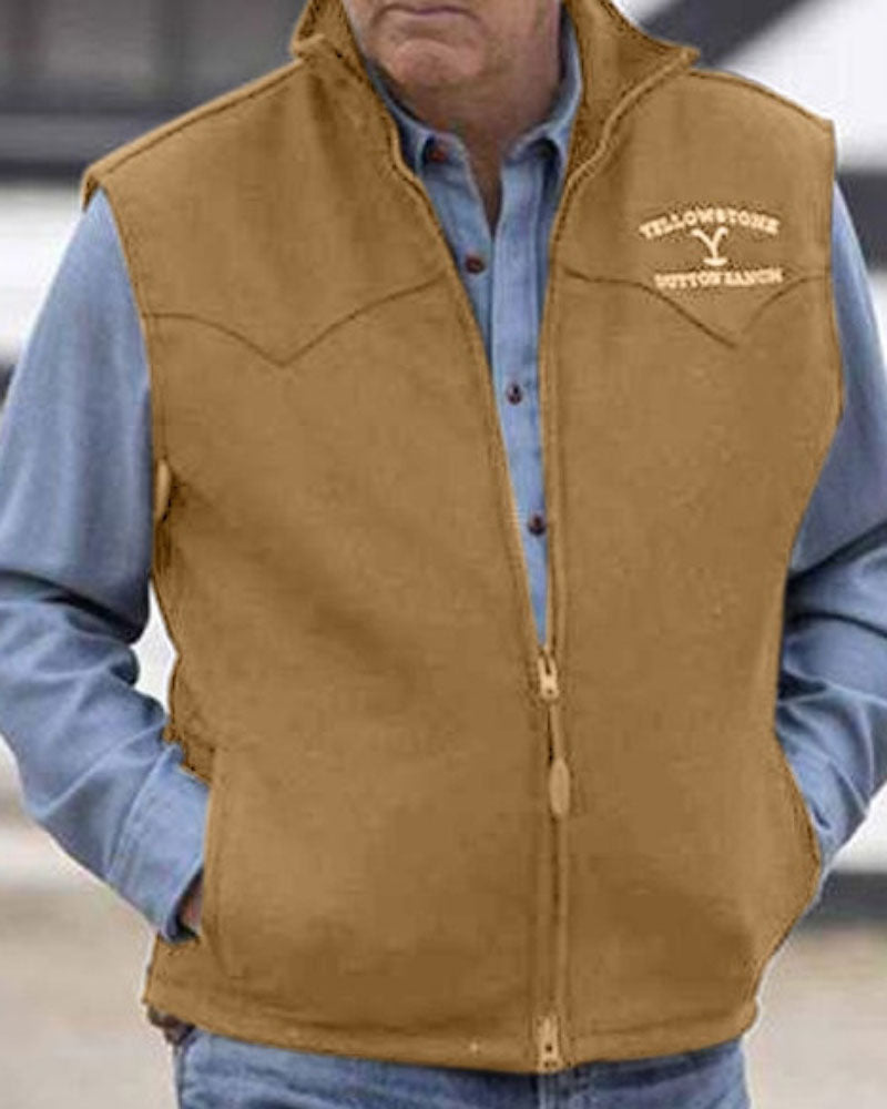 Casual Solid Color Vest Jacket