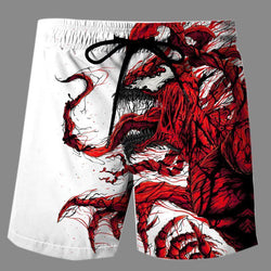 Casual   3D venom Printed Loose Shorts