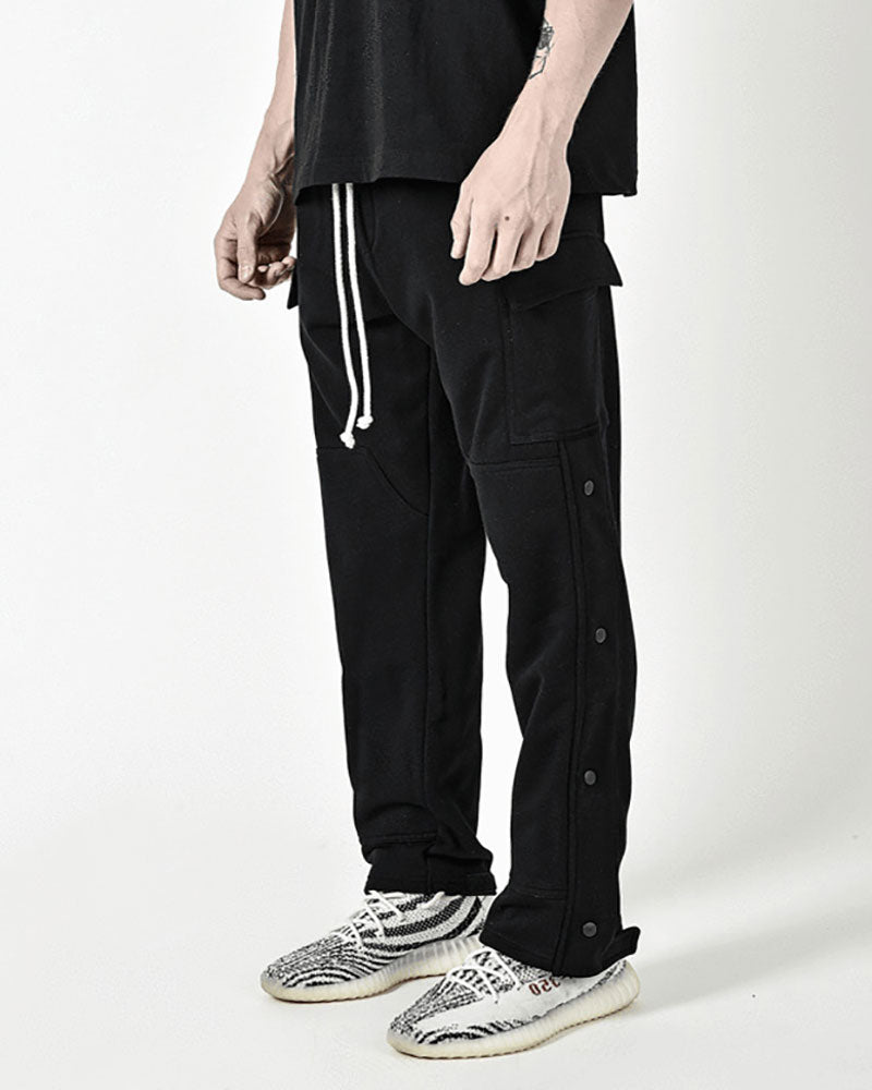 Casual Button Cargo Pants