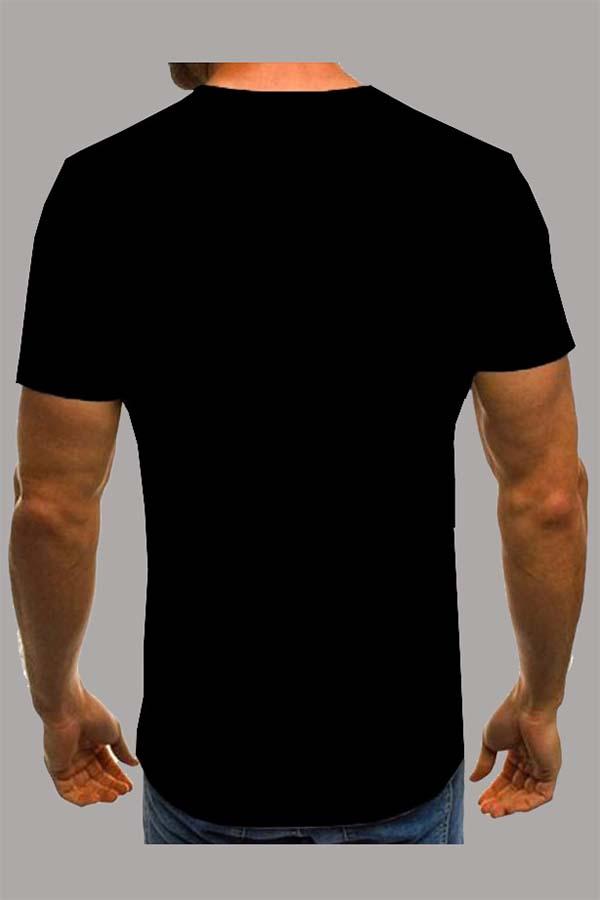 The 3D    Print Short Sleeve T-shirt