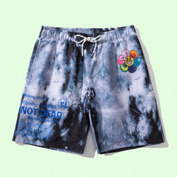 Casual 3D Tie dye Printed Oversize Beach Shorts