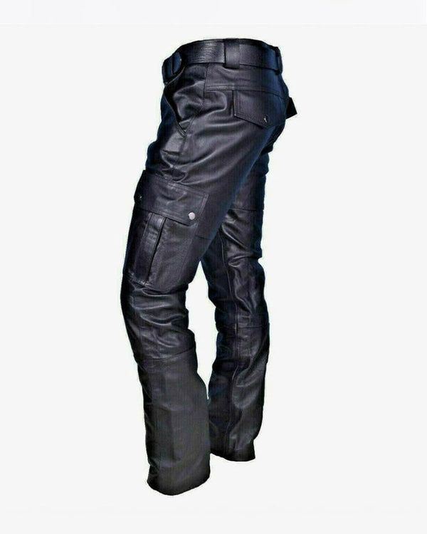 Men's Casual Leather Pants