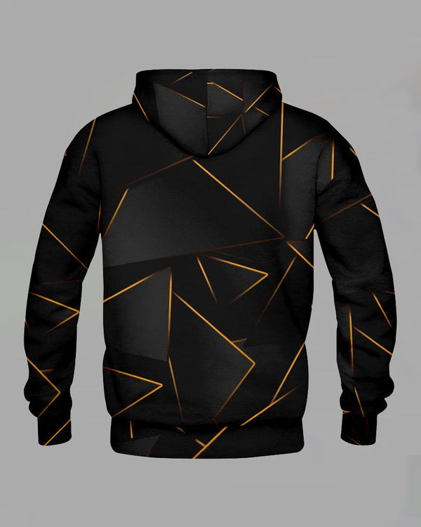 Men's Simple Printed Fleece Jacket