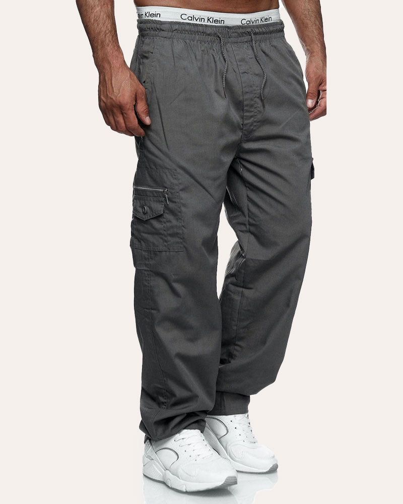 Loose Straight-leg Cargo Pants