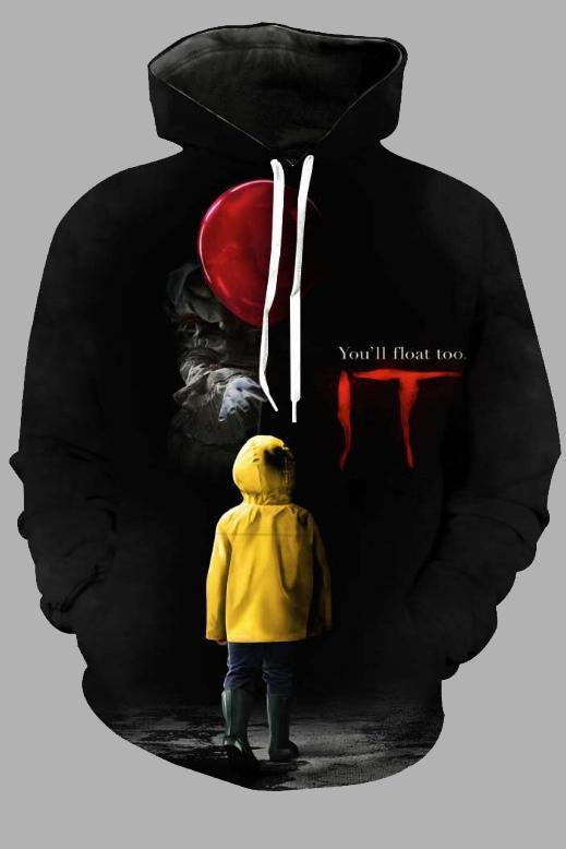 Street 3D  Digital Printed Hooded Sweatshirt