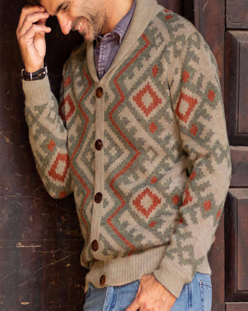 Retro Versatile Lapel Sweater