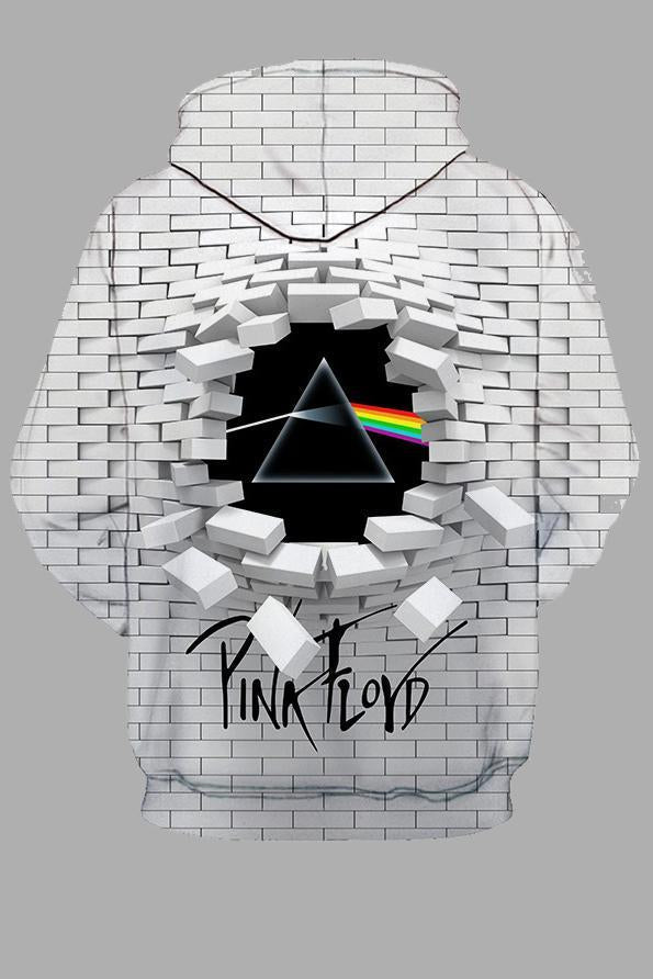 Hiphop 3D Rainbow Printed Hoodie Sweatshirt
