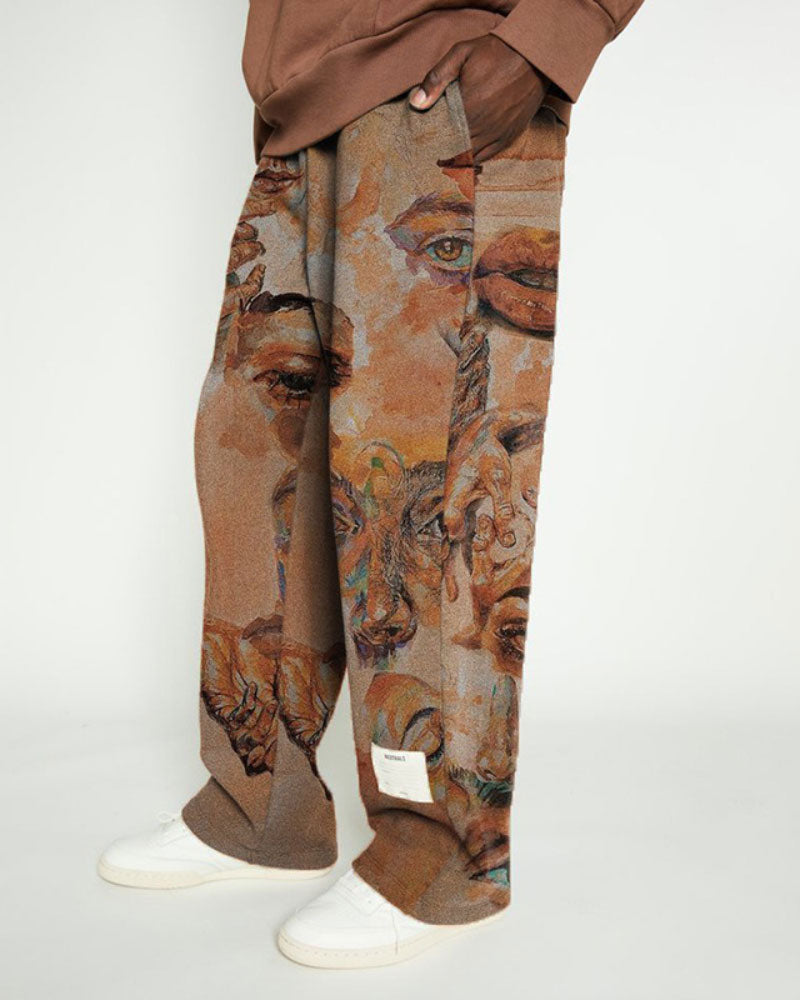 Trendy Printed Casual Trousers