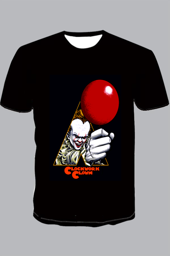 3D Joker Print Short Sleeve T-shirt