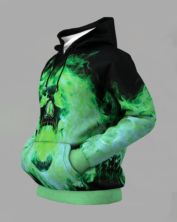 3D Trendy Abstract Print Hooded Sweatshirt