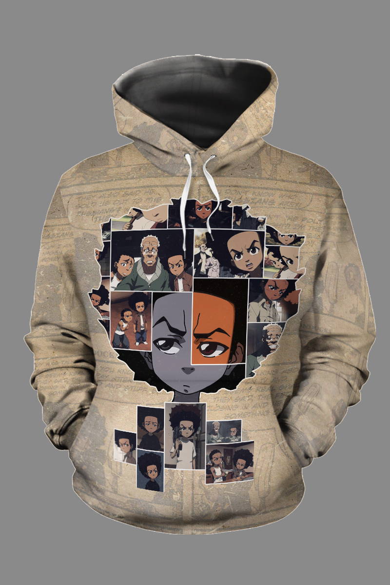 90S HUEY FREEMAN ALL-OVER HOODIE