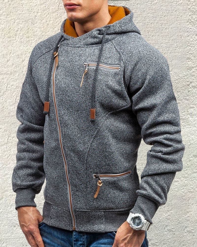 Stylish Multi-Zip Hoodie