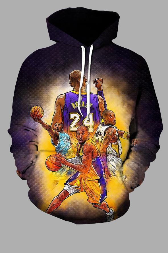 3D Basketball Player Printed Hoodie Sweatshirt