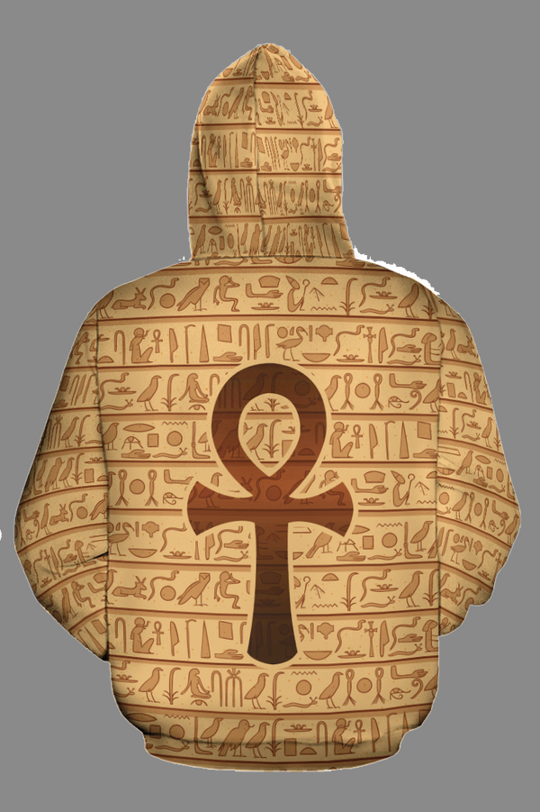 ANKH SYMBOL ALL-OVER HOODIE