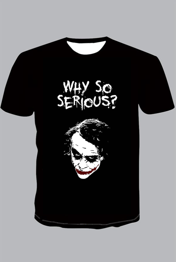 The 3D joker   print  Short Sleeve T-shirt