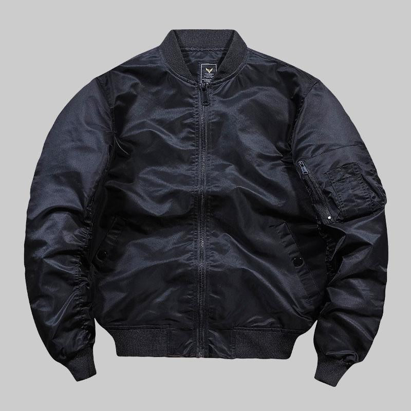 Street Solid Color Fly Jacket