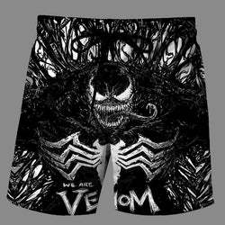 Casual   3D venom Printed Loose Shorts