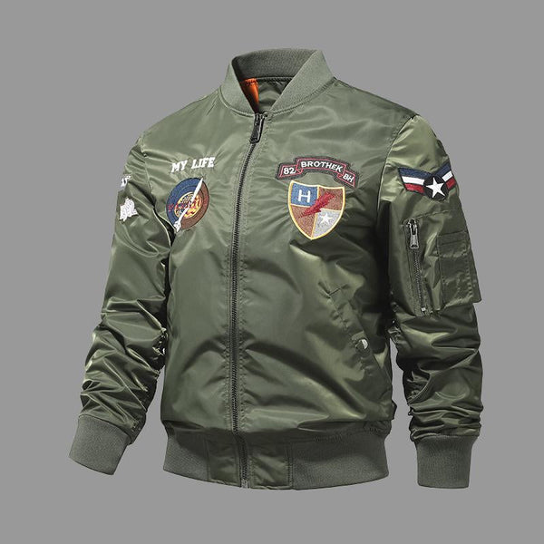 Street helicopter embroidered Fly jacket