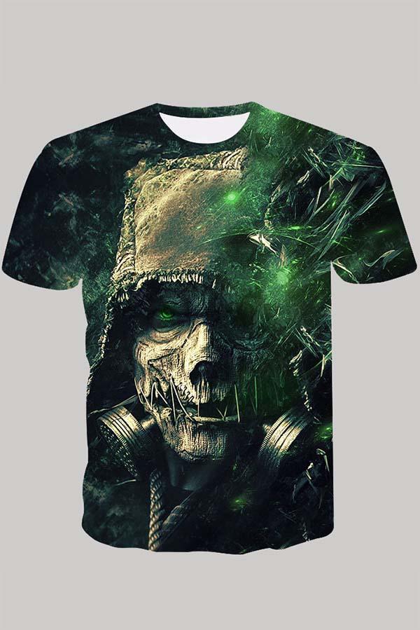 The 3D Skeleton print Short Sleeve T-shirt