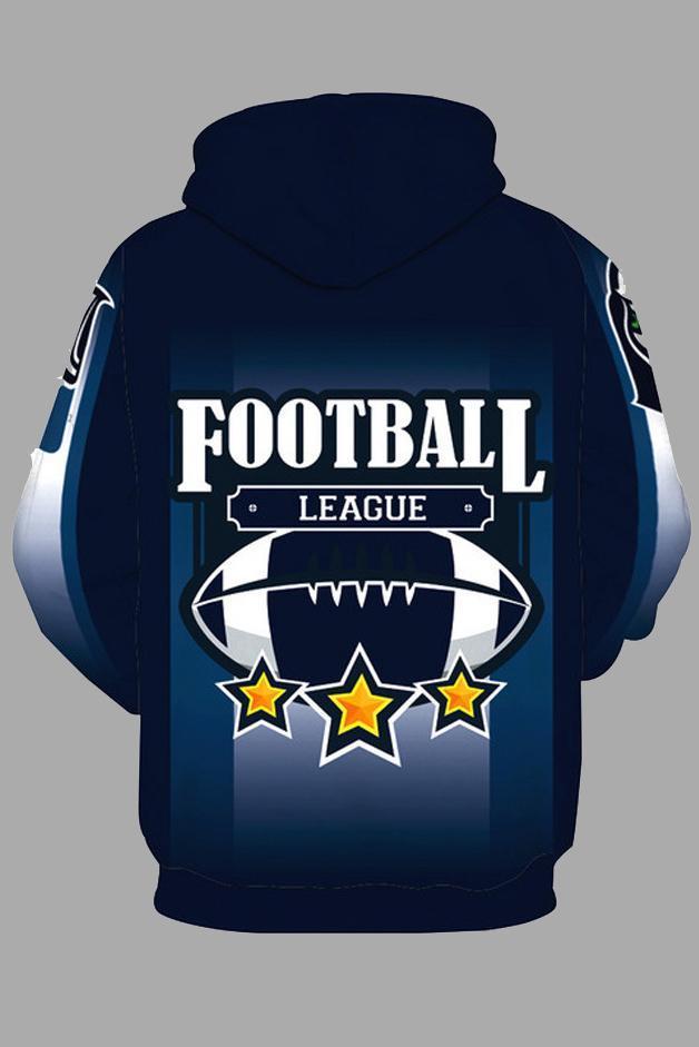 Street 3D Seattle Seahawks Printed Hooded Sweatshirt