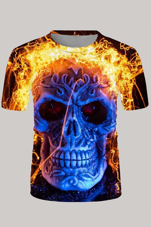 The 3D Skeleton print Short Sleeve T-shirt