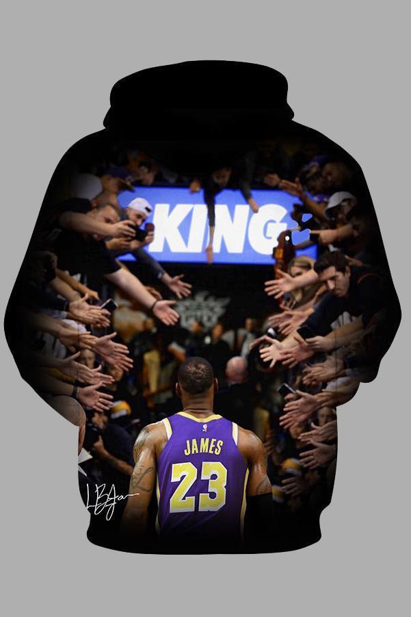 3D Basketball Player Printed Hoodie Sweatshirt