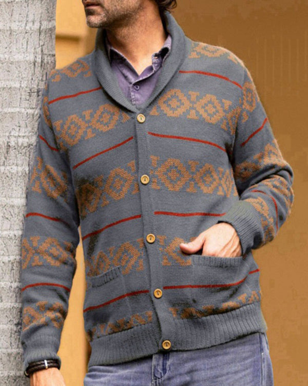 Retro Versatile Lapel Sweater Cardigan