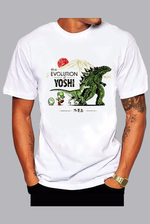 The 3D Funny Evolution Print  Short Sleeve T-shirt