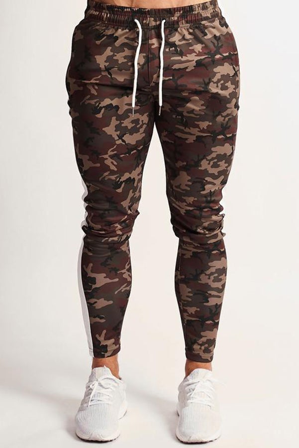 Camouflage Print Casual Track Pants