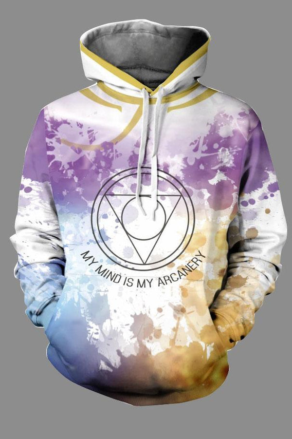 3D Tie-dye Cool Printed Hooded Sweatshirt