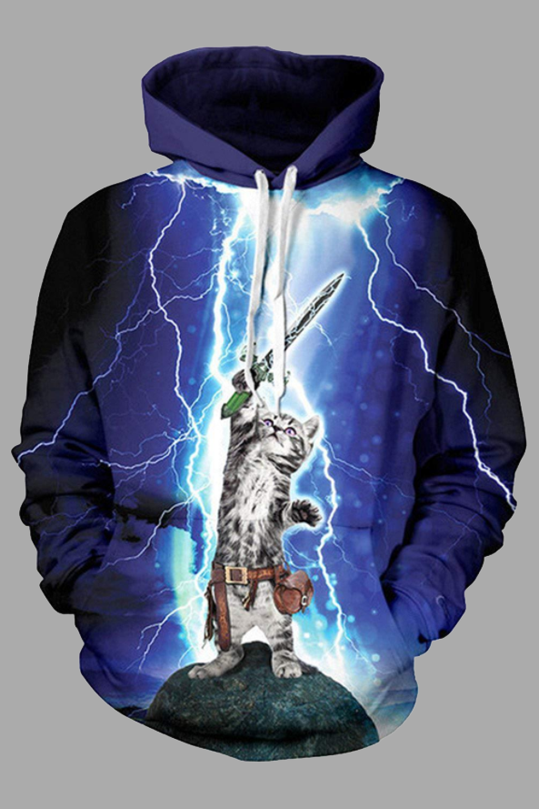 Street 3D Digital Cool Rick and Morty Printed Hooded Sweatshirt