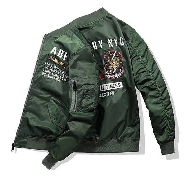Street letter embroidery Fly jacket