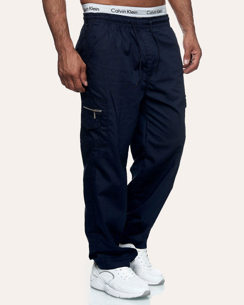 Loose Straight-leg Cargo Pants