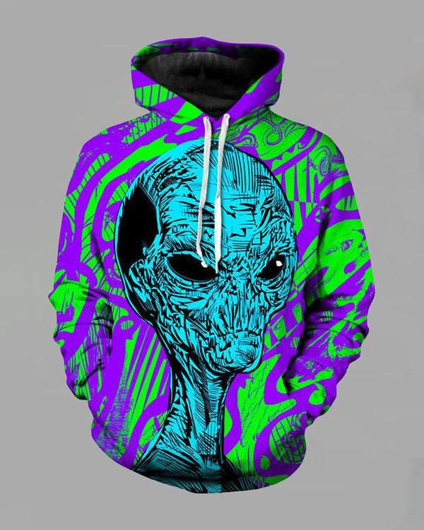 3D Street  Hooded Two-piece Suit