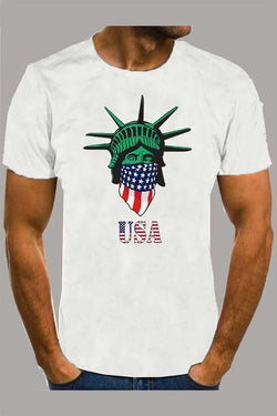 The 3D Liberty Print Short Sleeve T-shirt