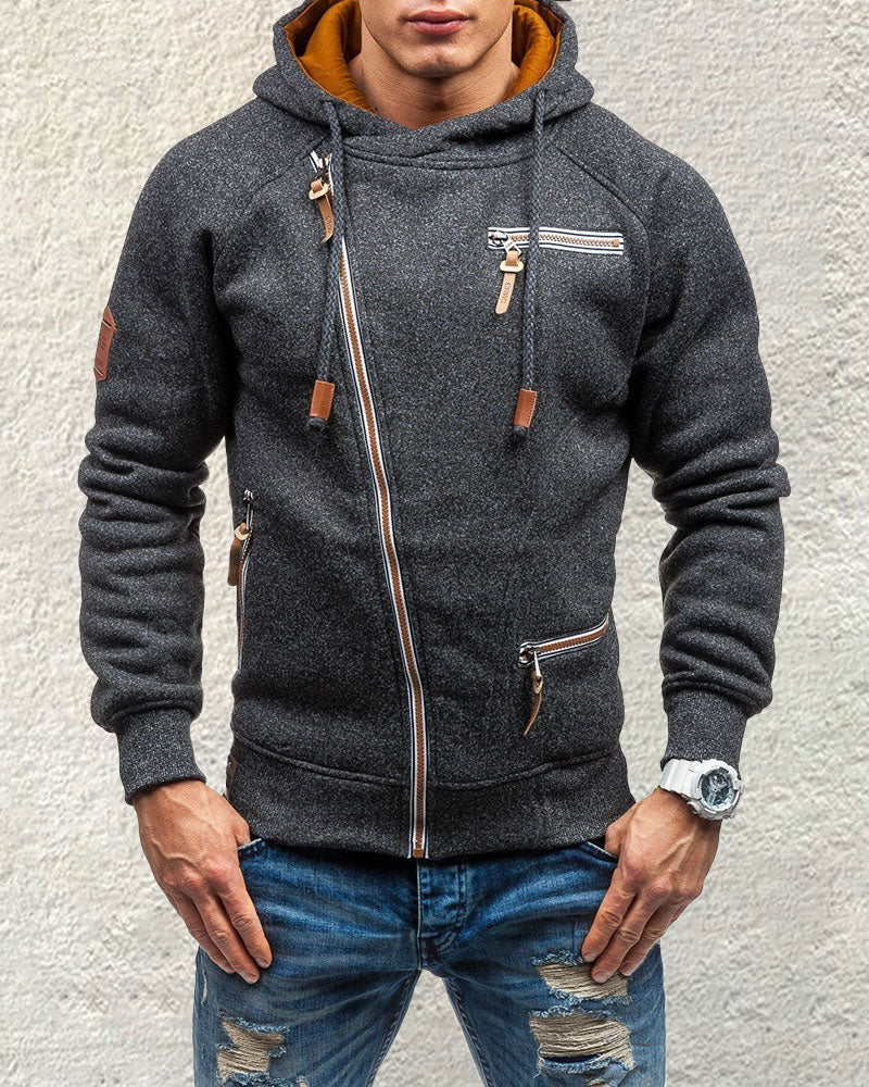 Stylish Multi-Zip Hoodie