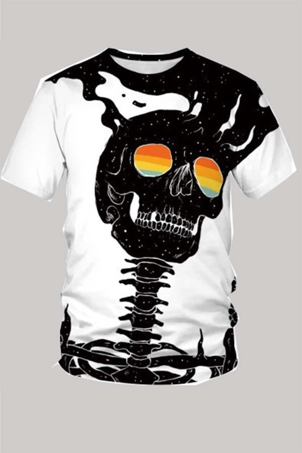 The 3D Skeleton print Short Sleeve T-shirt