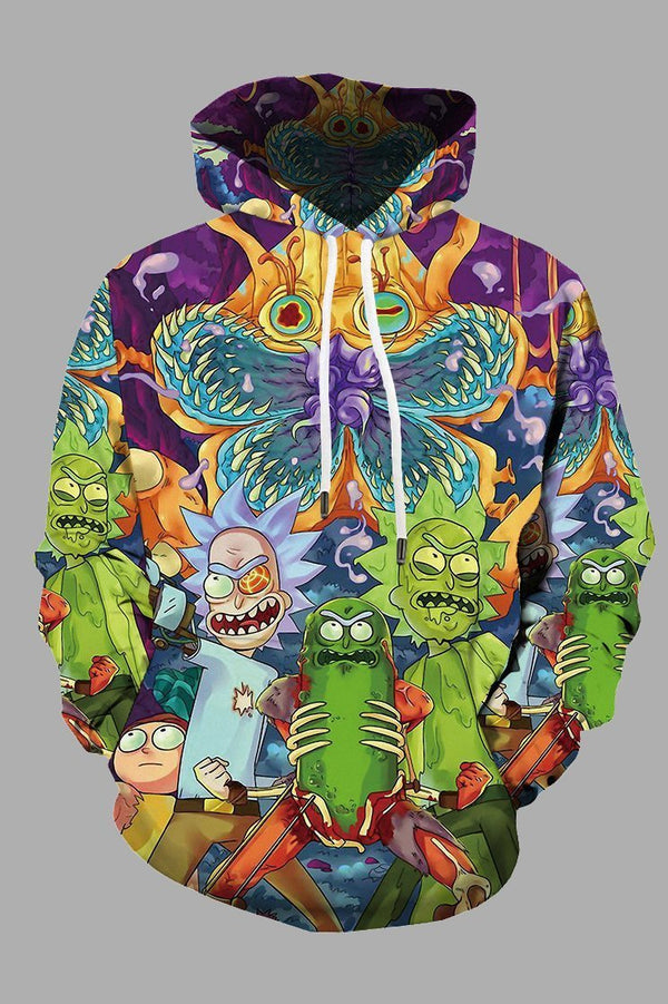 3D Cool Cartoon Printed Hoodie Sweatshirt